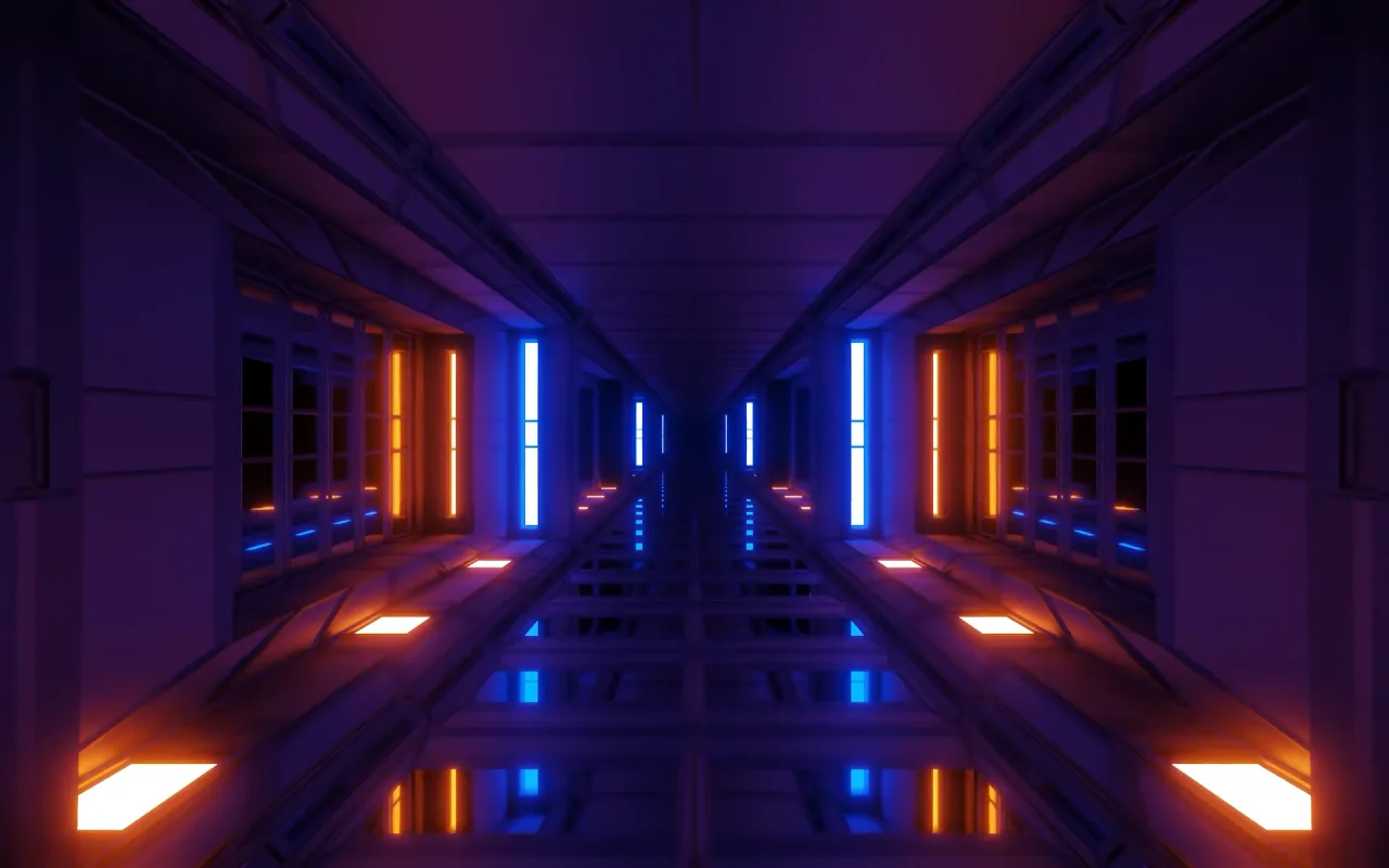 Neon Tunnel live wallpaper preview