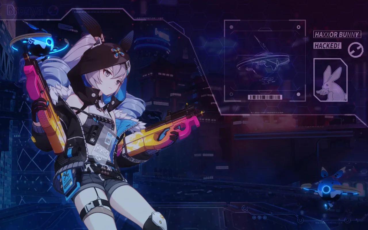 Haxxor Bunny Bronya live wallpaper preview