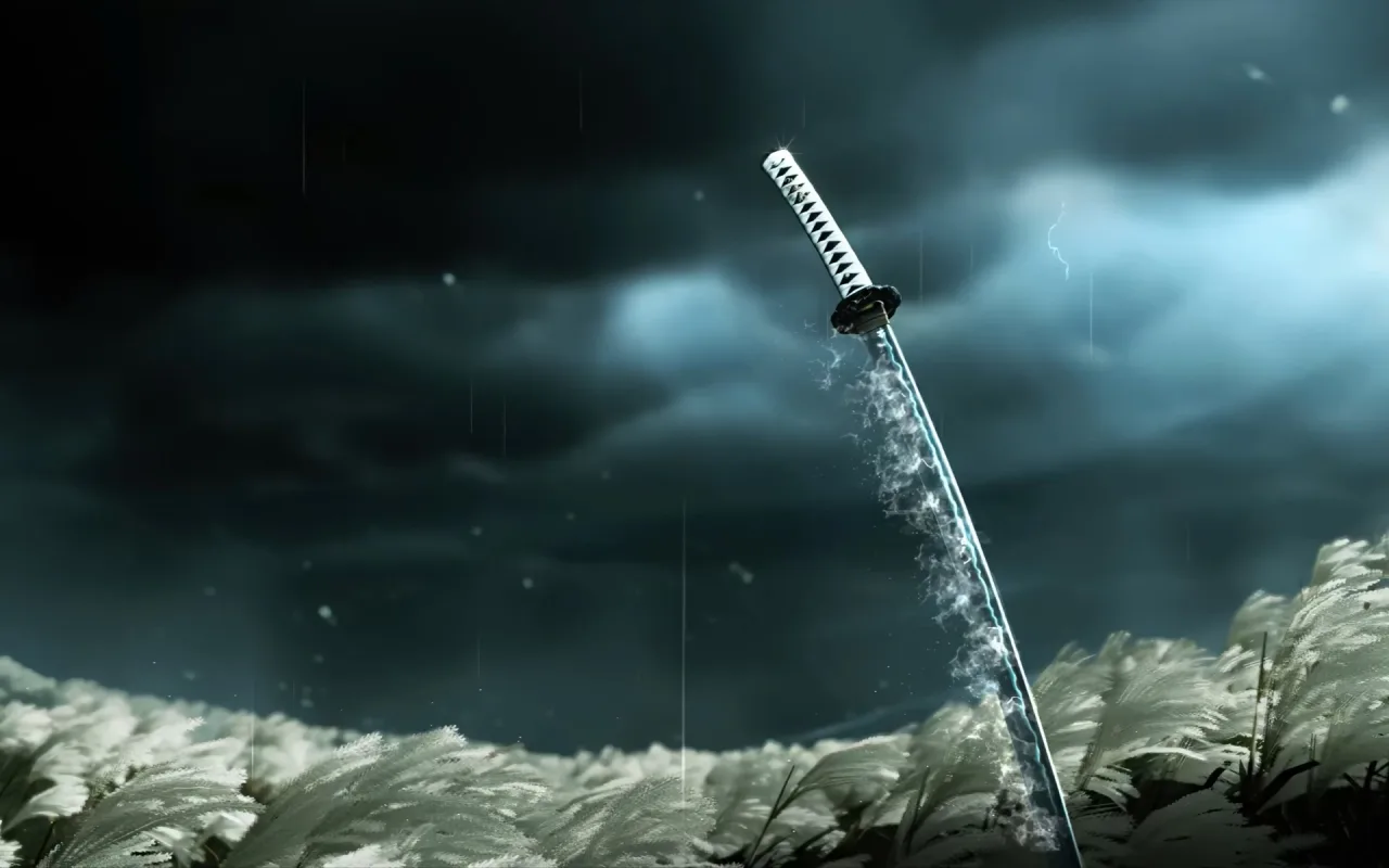 Ghost of Tsushima Katana live wallpaper preview