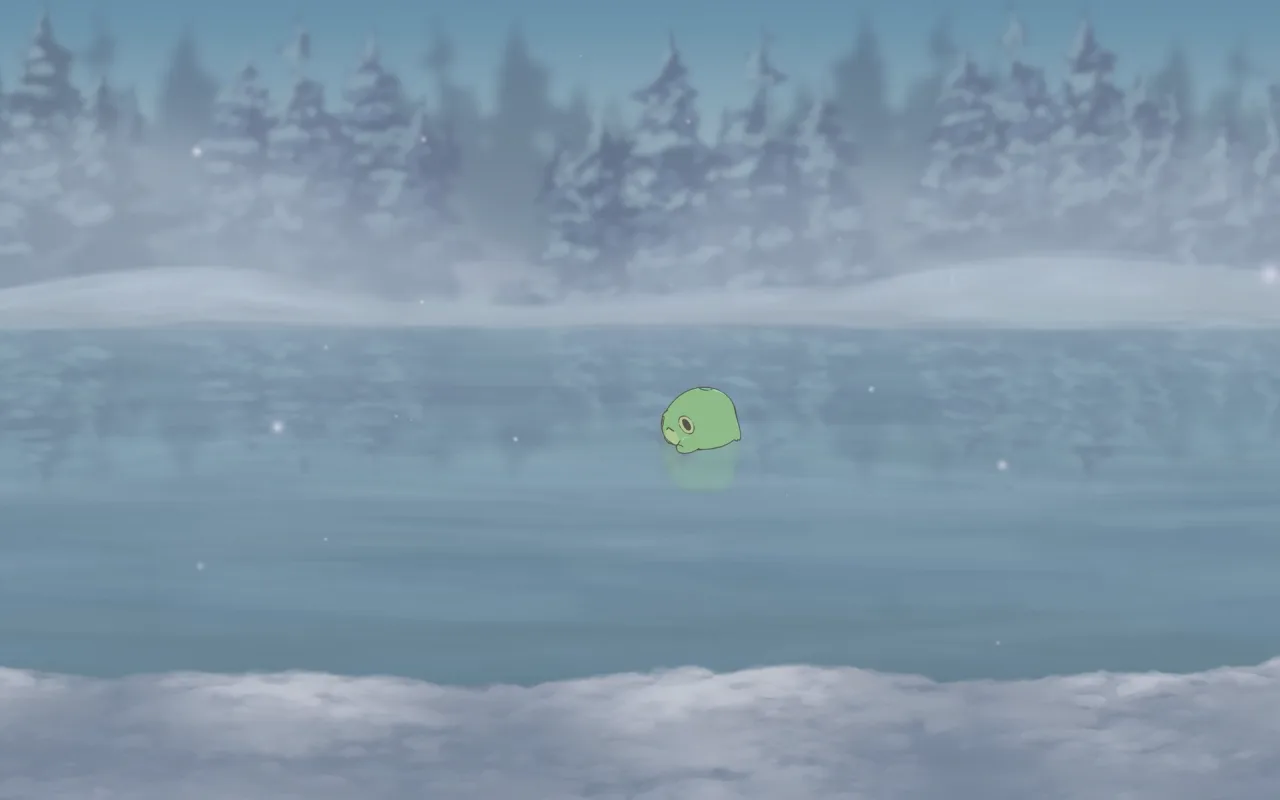 Frog on Ice live wallpaper preview