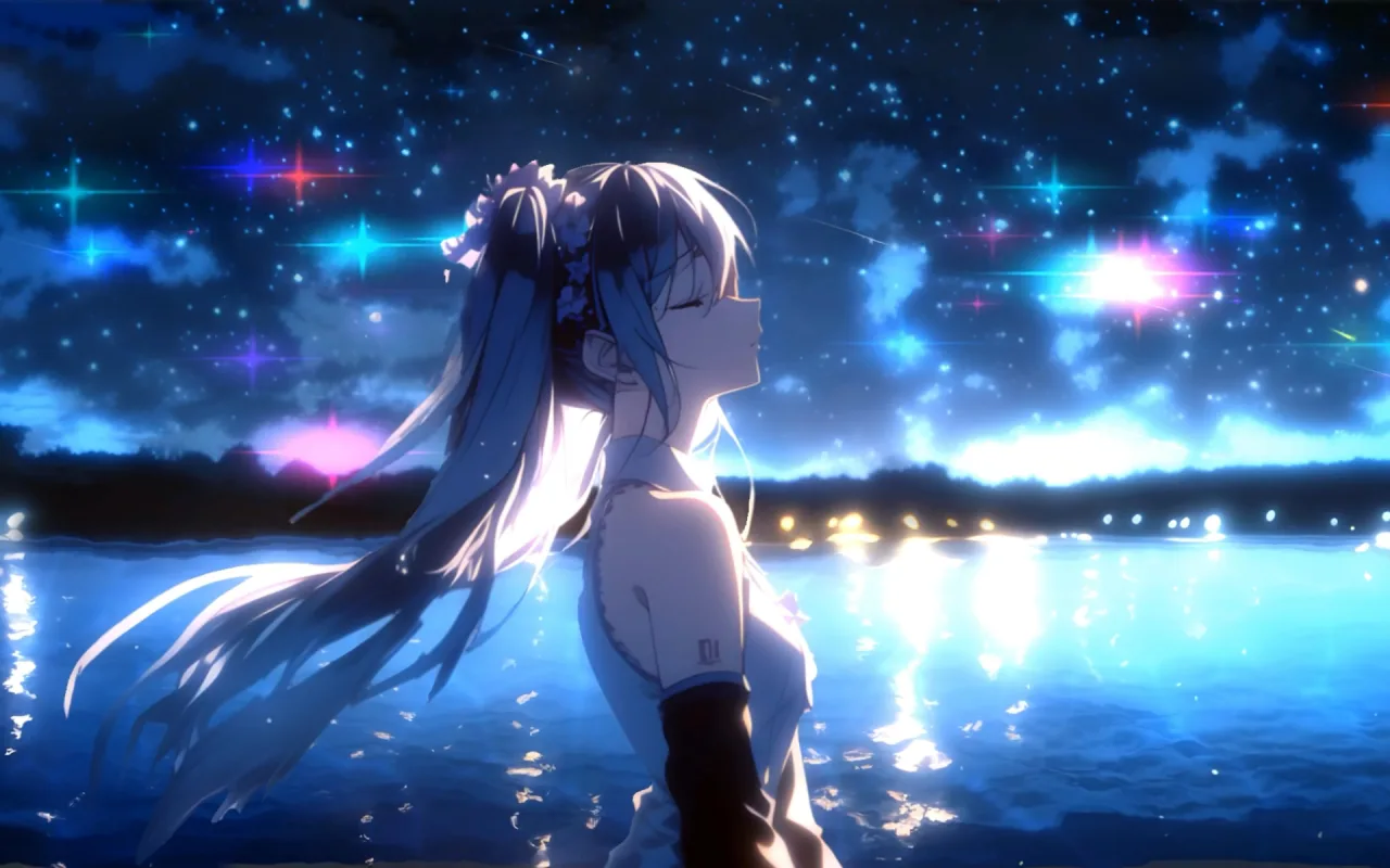 Miku Lakeside live wallpaper preview