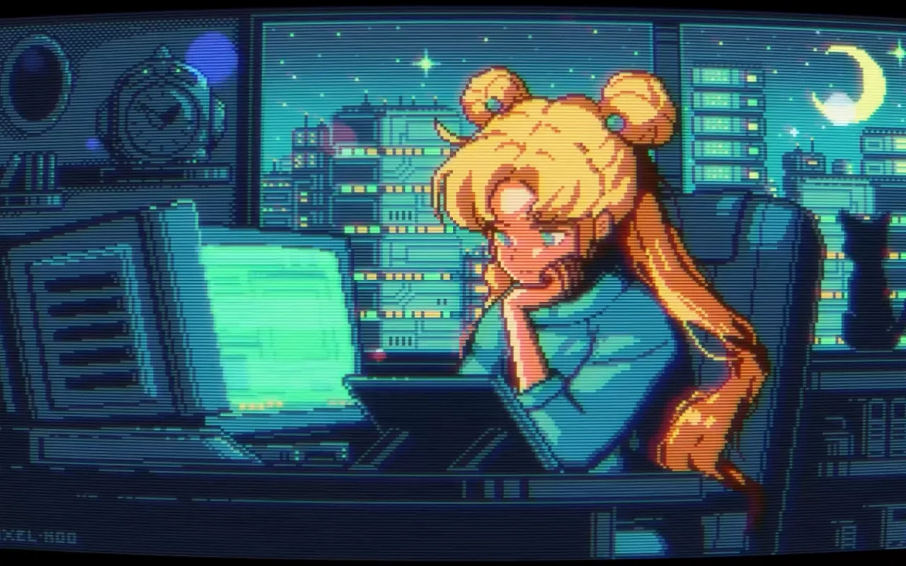 Sailor Moon Lofi live wallpaper preview