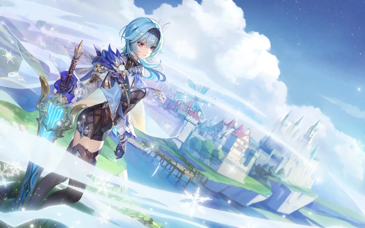 Eula Genshin Impact live wallpaper preview