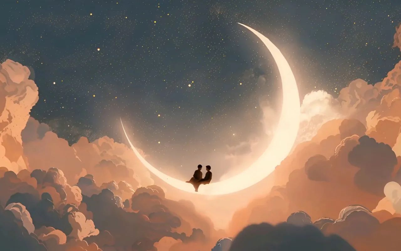 Crescent Moon Sky live wallpaper preview