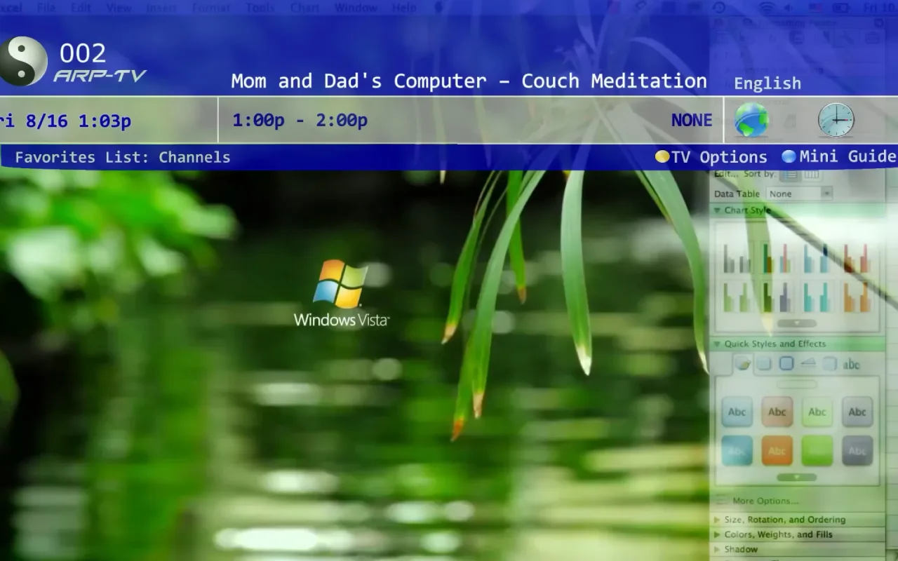 Windows Vista Couch Meditation live wallpaper preview