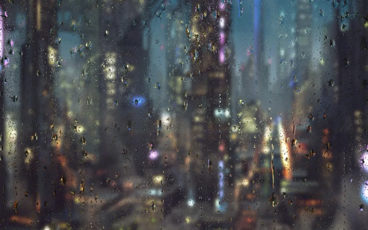 Rainy City Window live wallpaper preview