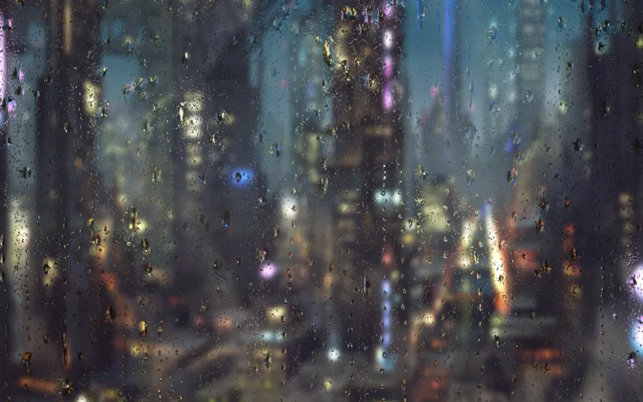 Rainy City Window live wallpaper preview