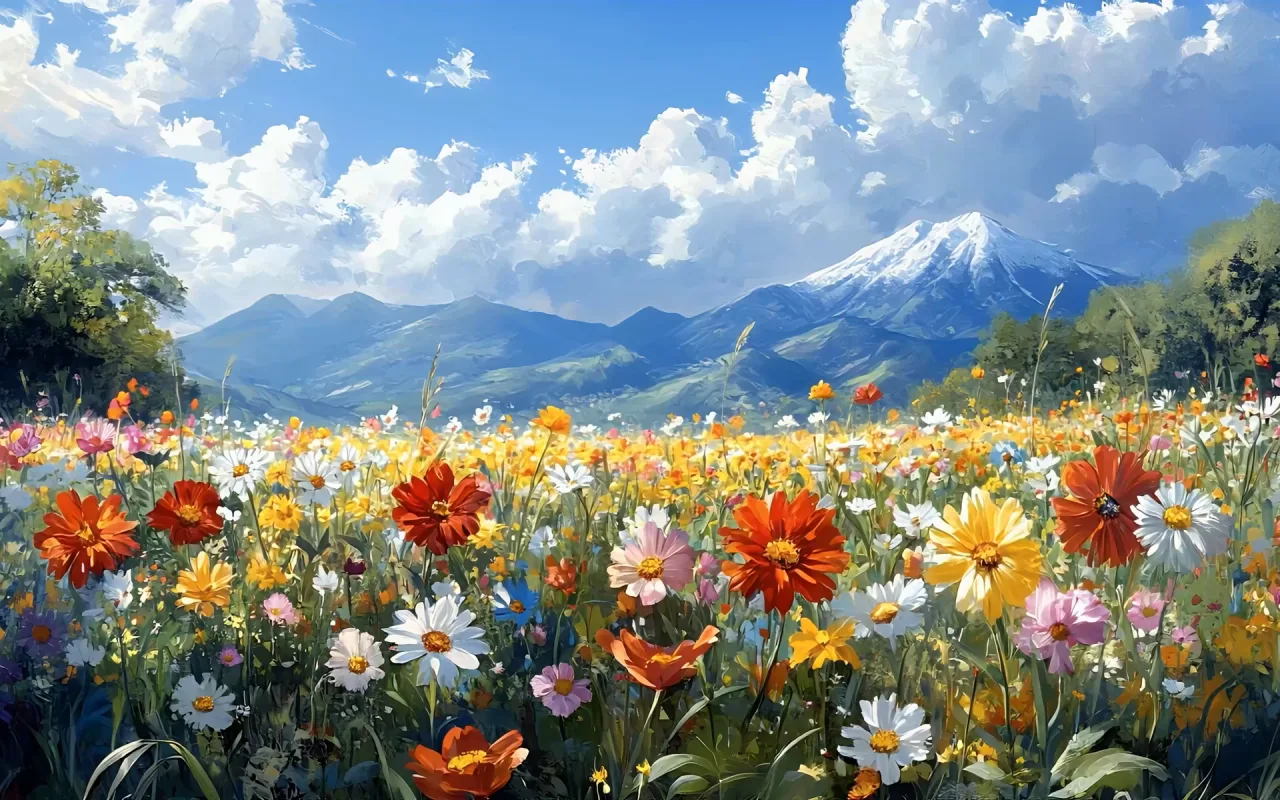 Spring Meadow live wallpaper preview