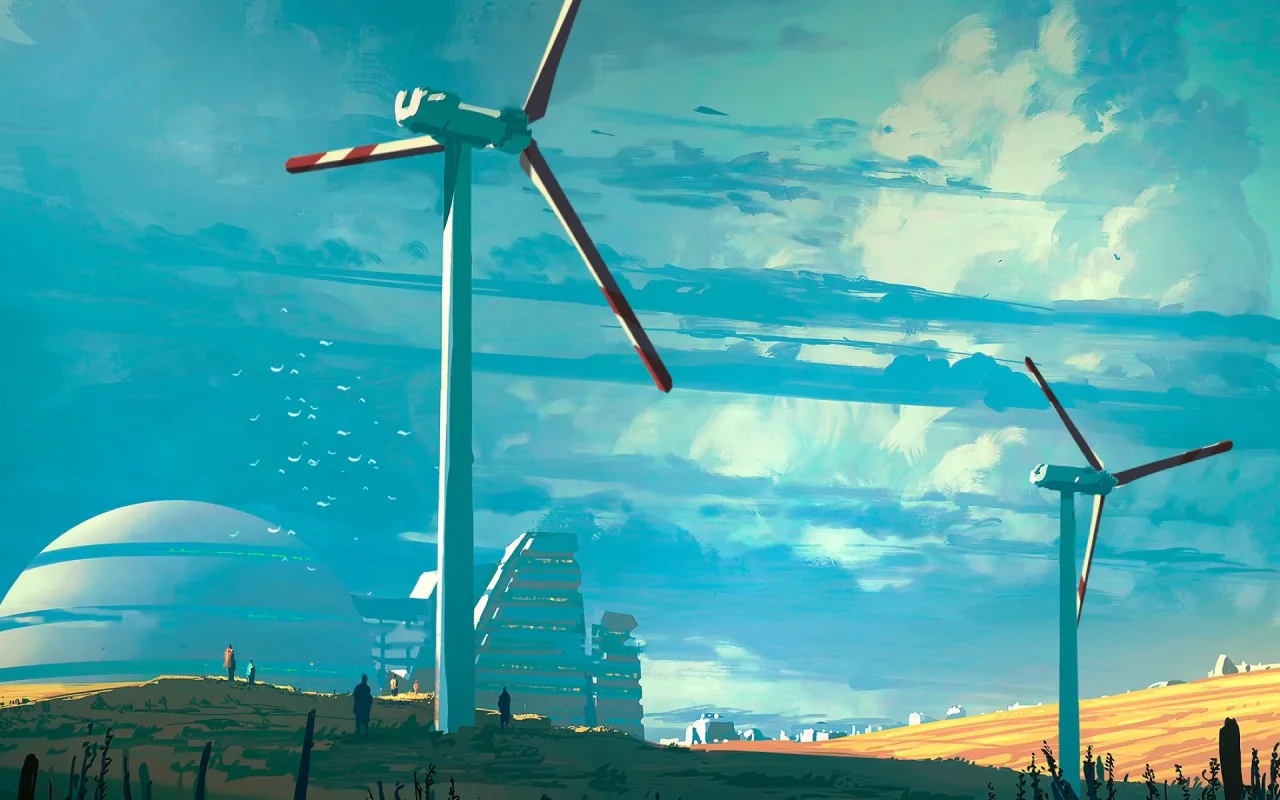 Windmills live wallpaper preview