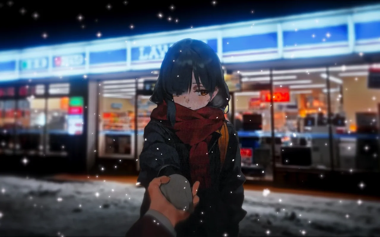 Ryo Yamada in the Snow - Bocchi The Rock! live wallpaper preview