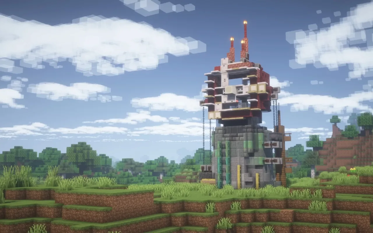 Minecraft Windmill live wallpaper preview