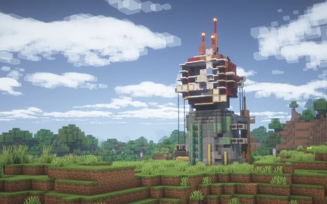 Minecraft Windmill live wallpaper preview