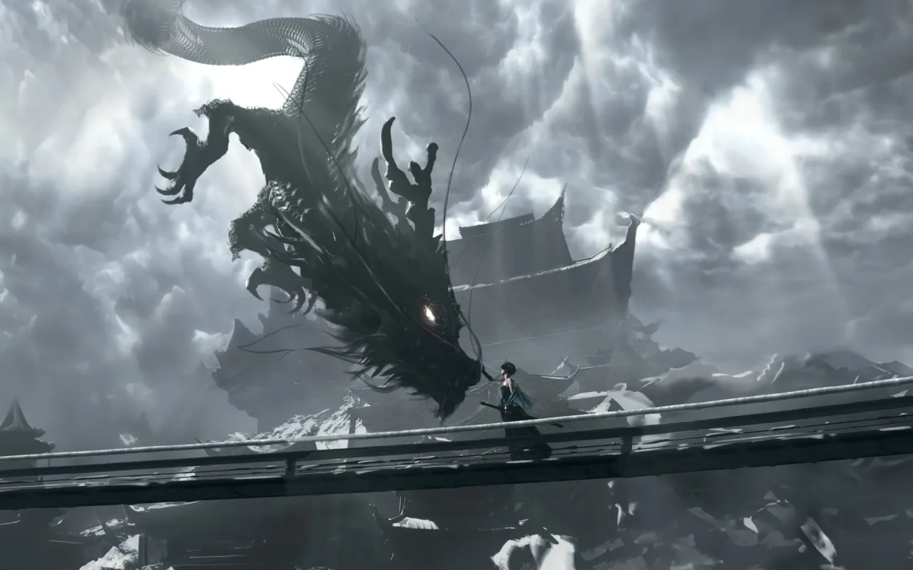 WLOP Dragon live wallpaper preview