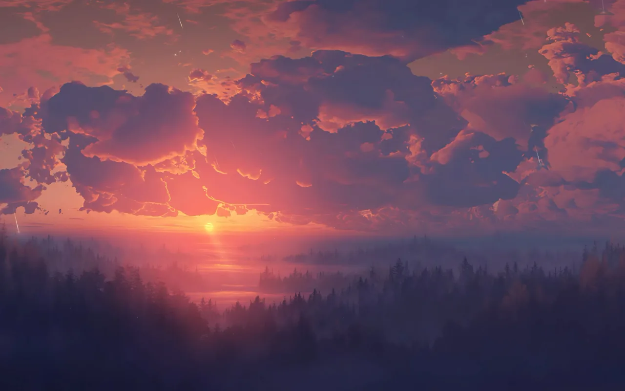 Starry Sunset live wallpaper preview