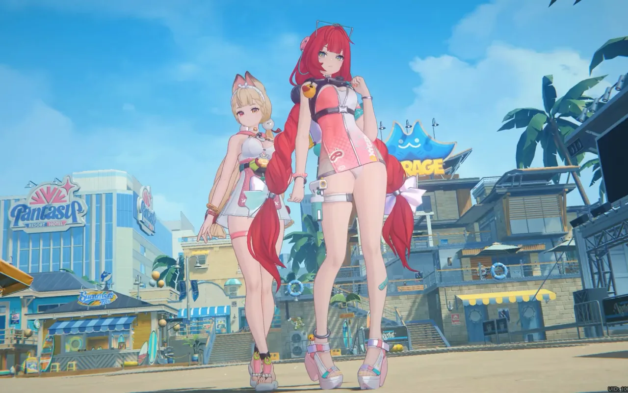 Alice & Yuzuha Summer Skin live wallpaper preview