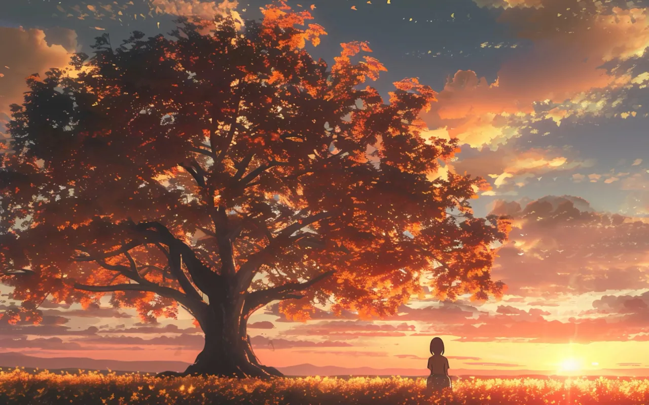 Large Oak Tree live wallpaper preview