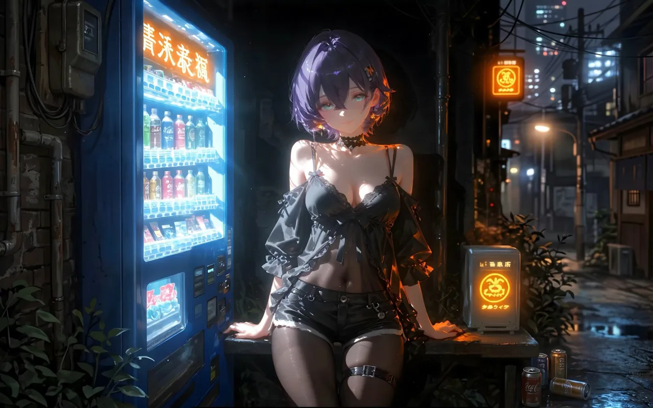 Neon alley live wallpaper preview