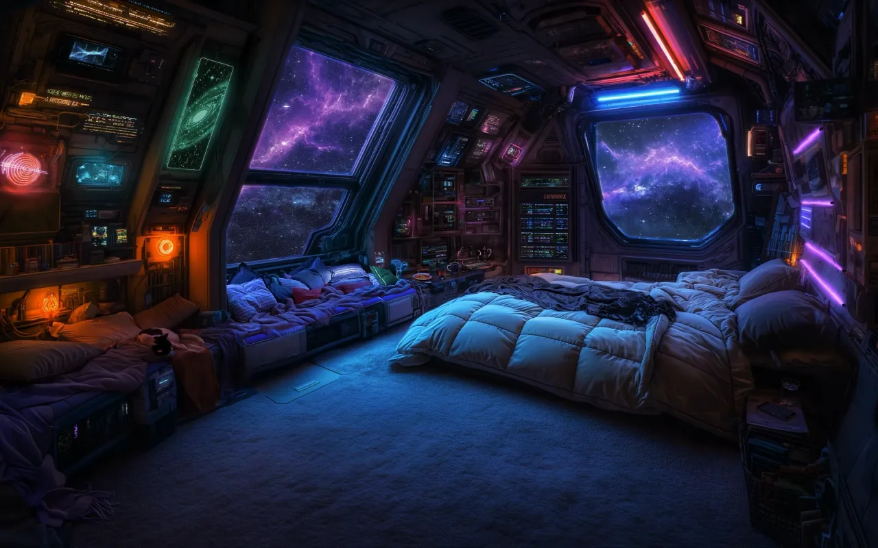 Lofi Space Room live wallpaper preview