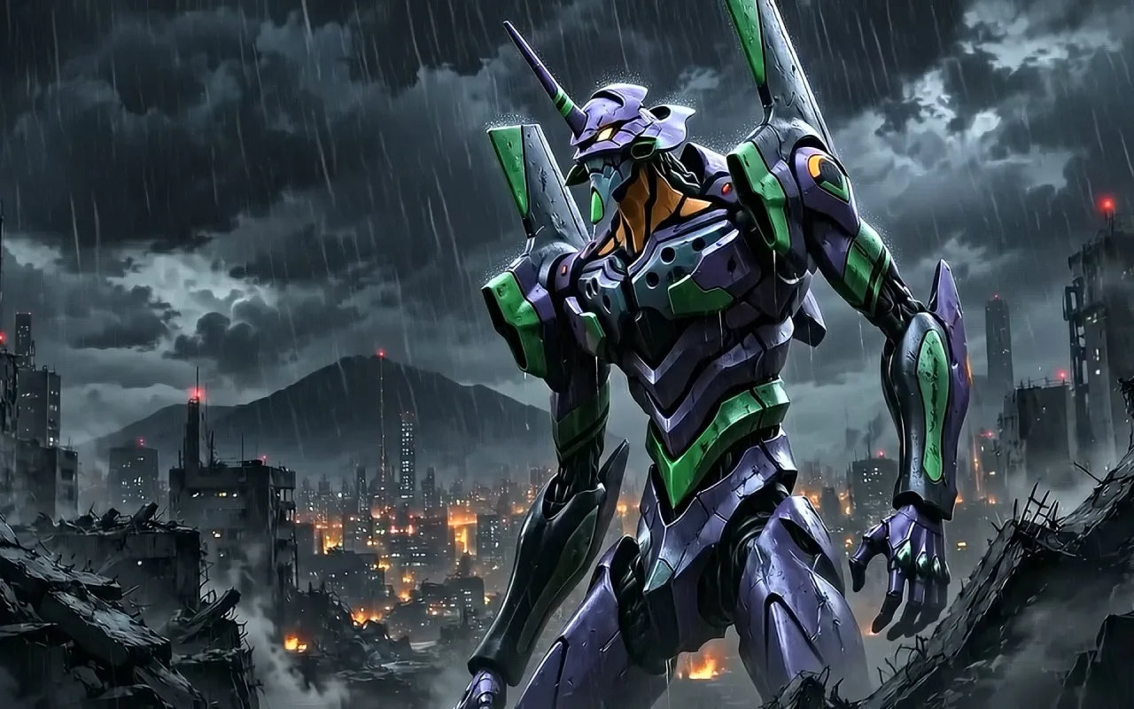 EVA 01 RAIN live wallpaper preview