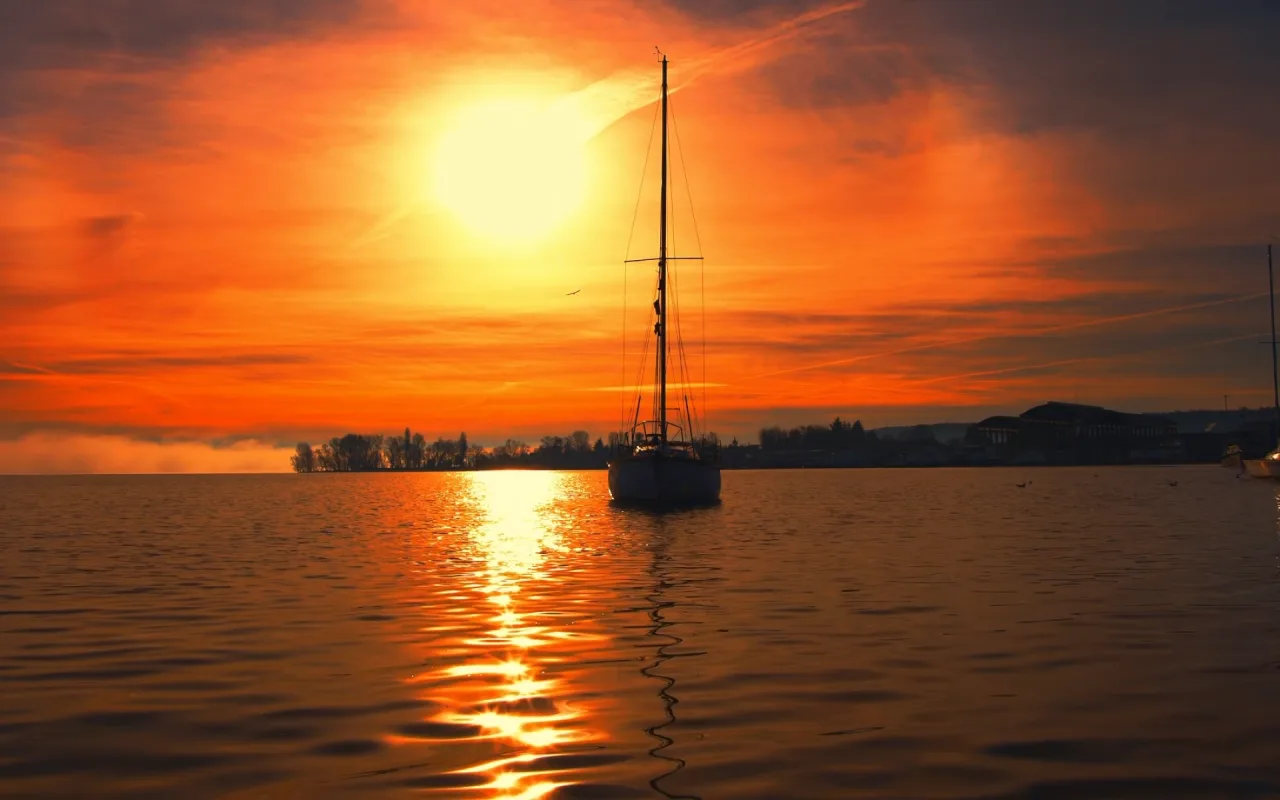 Lake Sunset live wallpaper preview