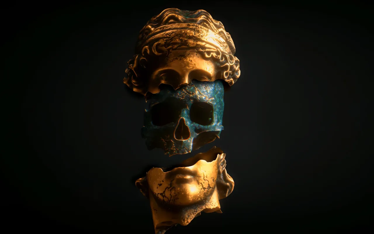 Decay Divine Skull live wallpaper preview