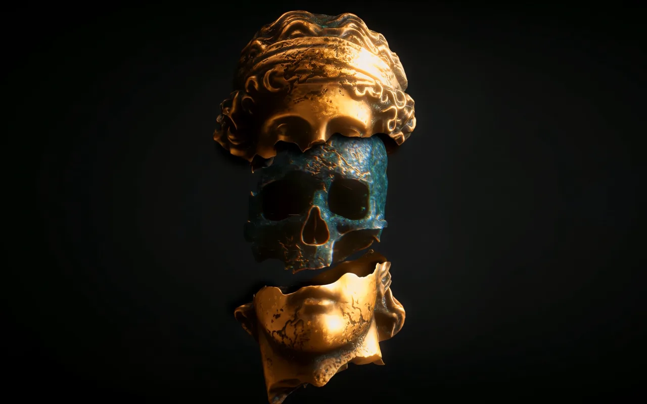 Decay Divine Skull live wallpaper preview