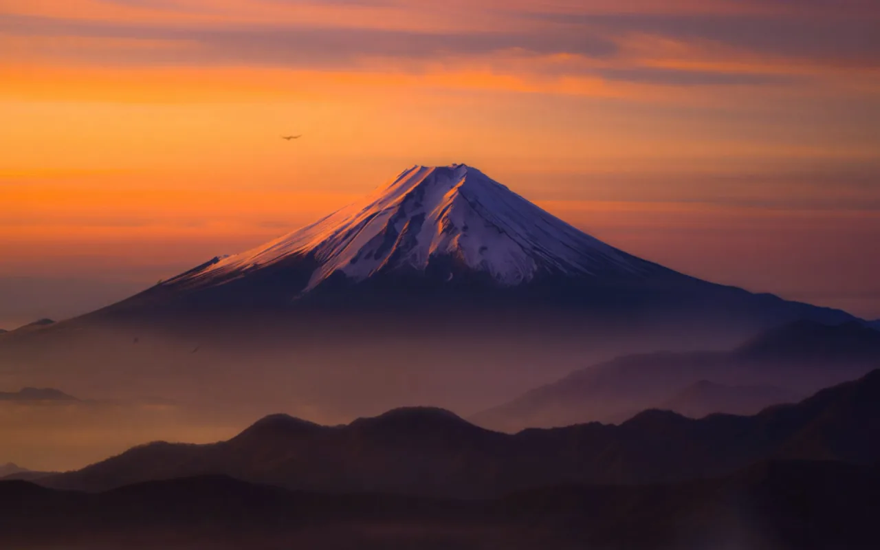 Mount Fuji Sunset live wallpaper preview