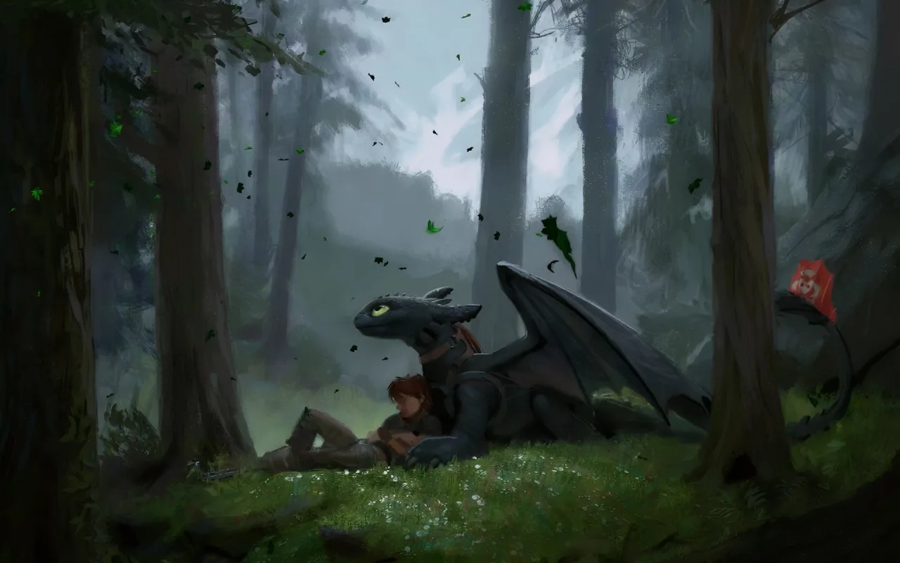 Hiccup And Toothless live wallpaper preview