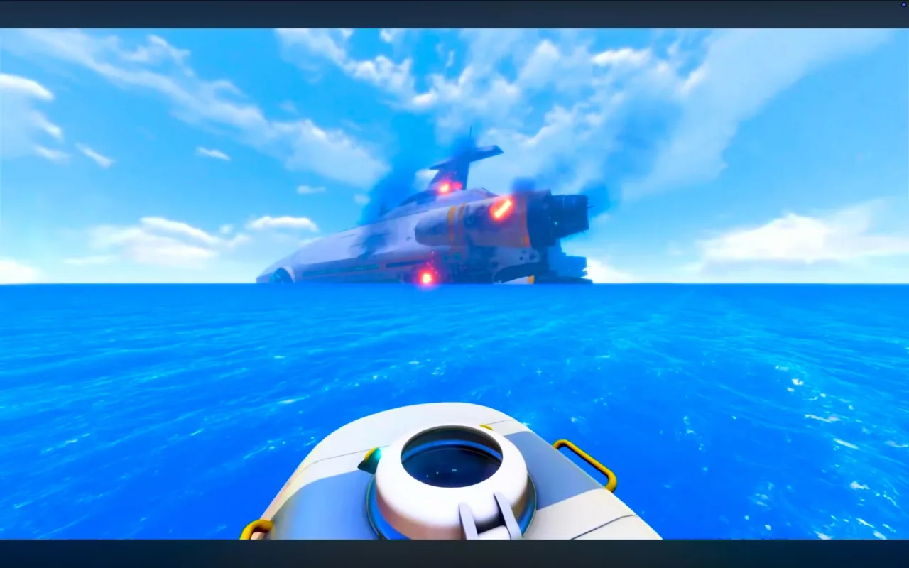 Subnautica Aurora Ship live wallpaper preview