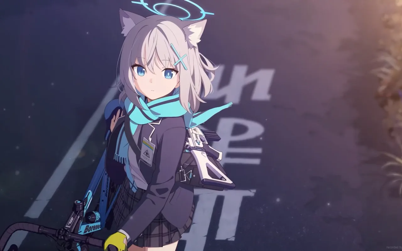 Sunaookami Shiroko Start Screen live wallpaper preview