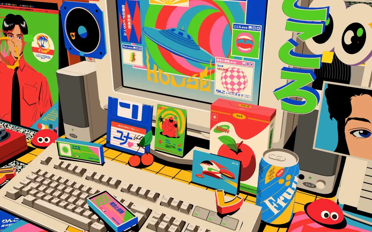 Retro Workspace live wallpaper preview