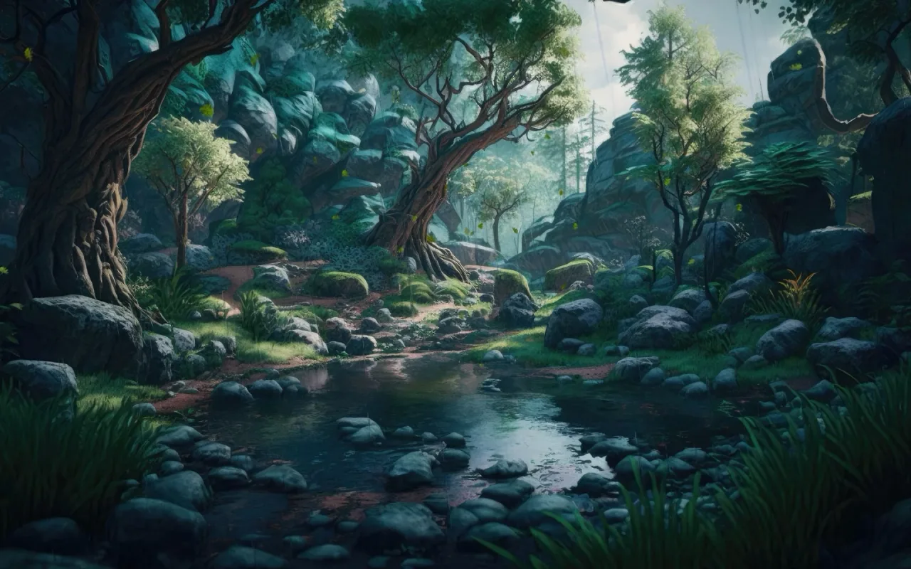 Rainy Pond live wallpaper preview