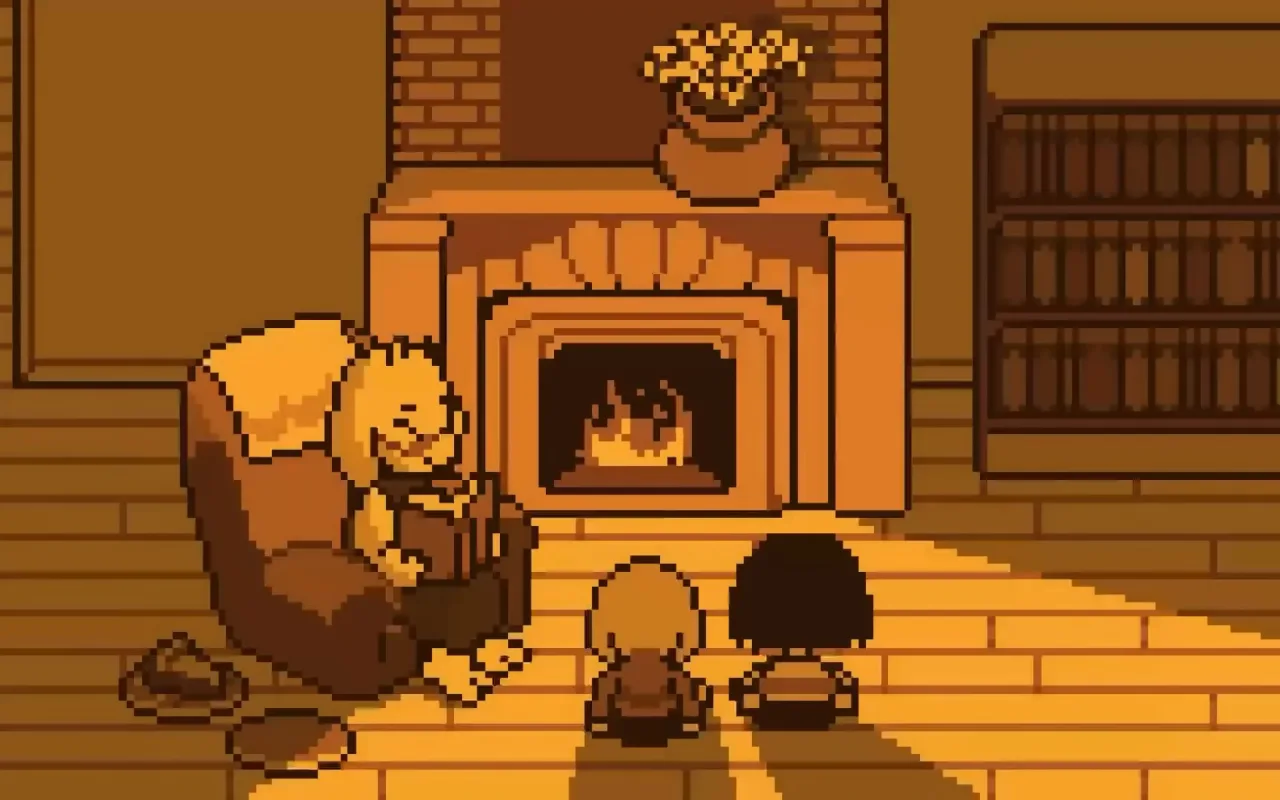 Undertale Home Fireplace live wallpaper preview