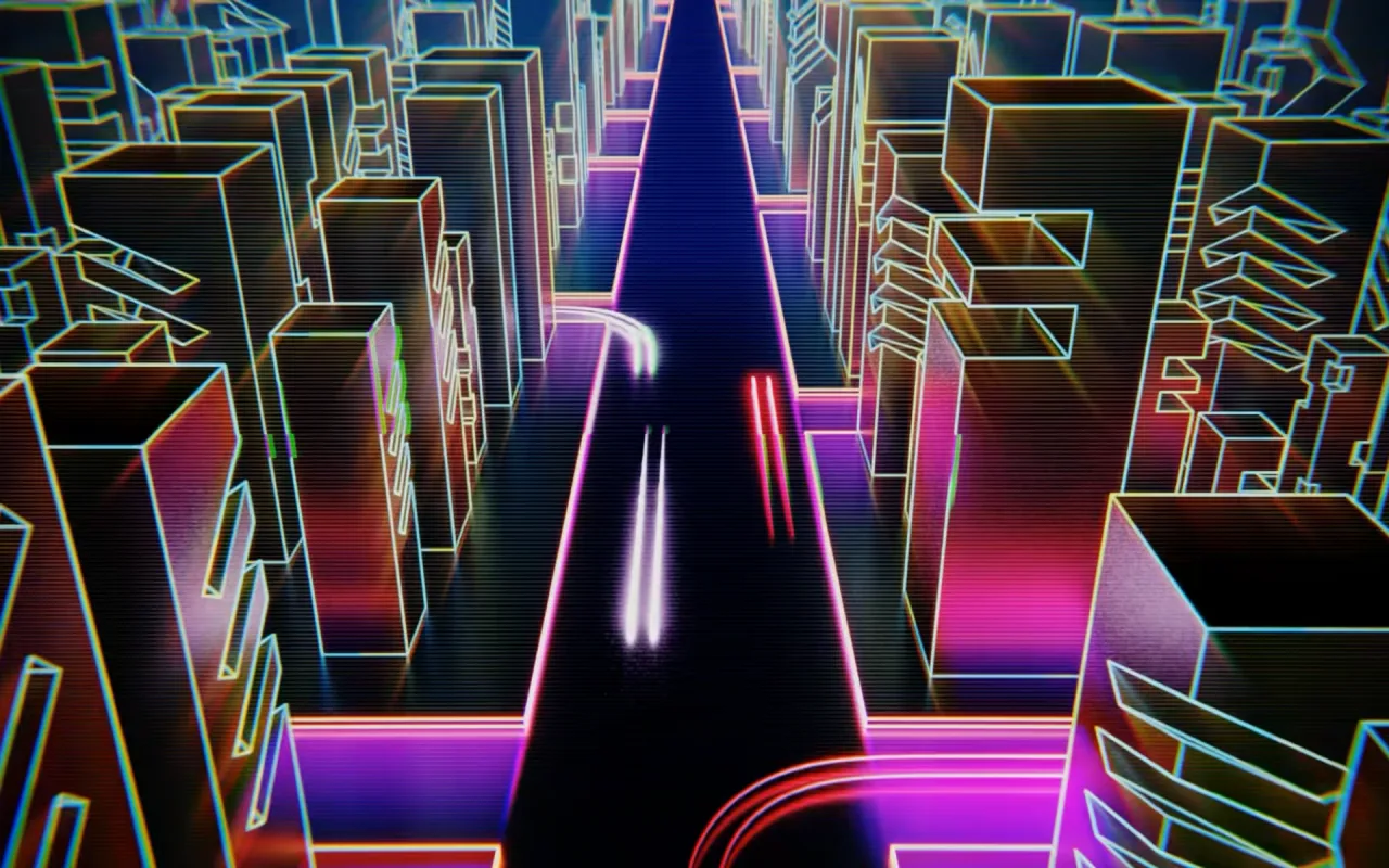 Glitch City live wallpaper preview