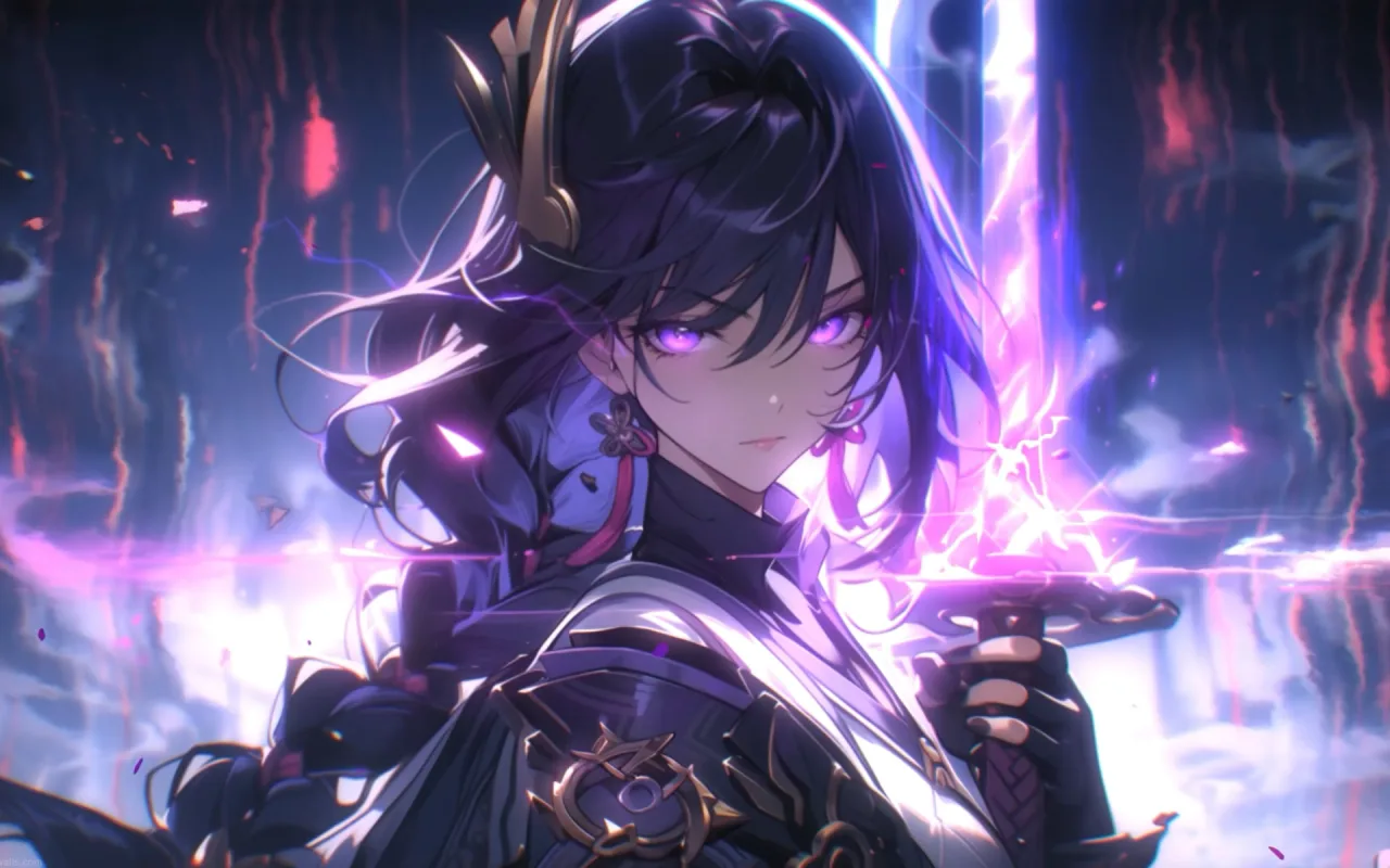 Raiden Shogun live wallpaper preview