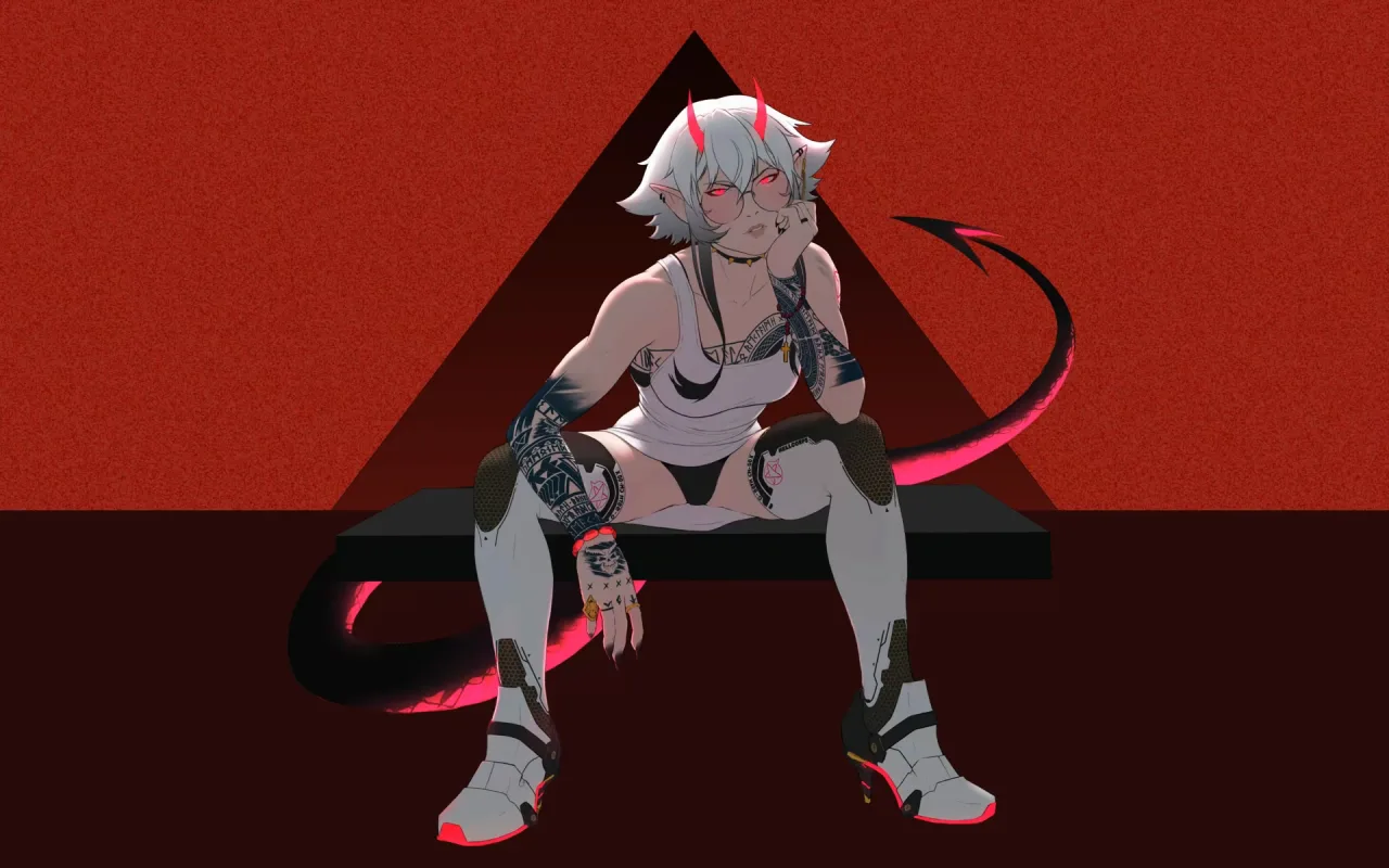 Devil Girl live wallpaper preview