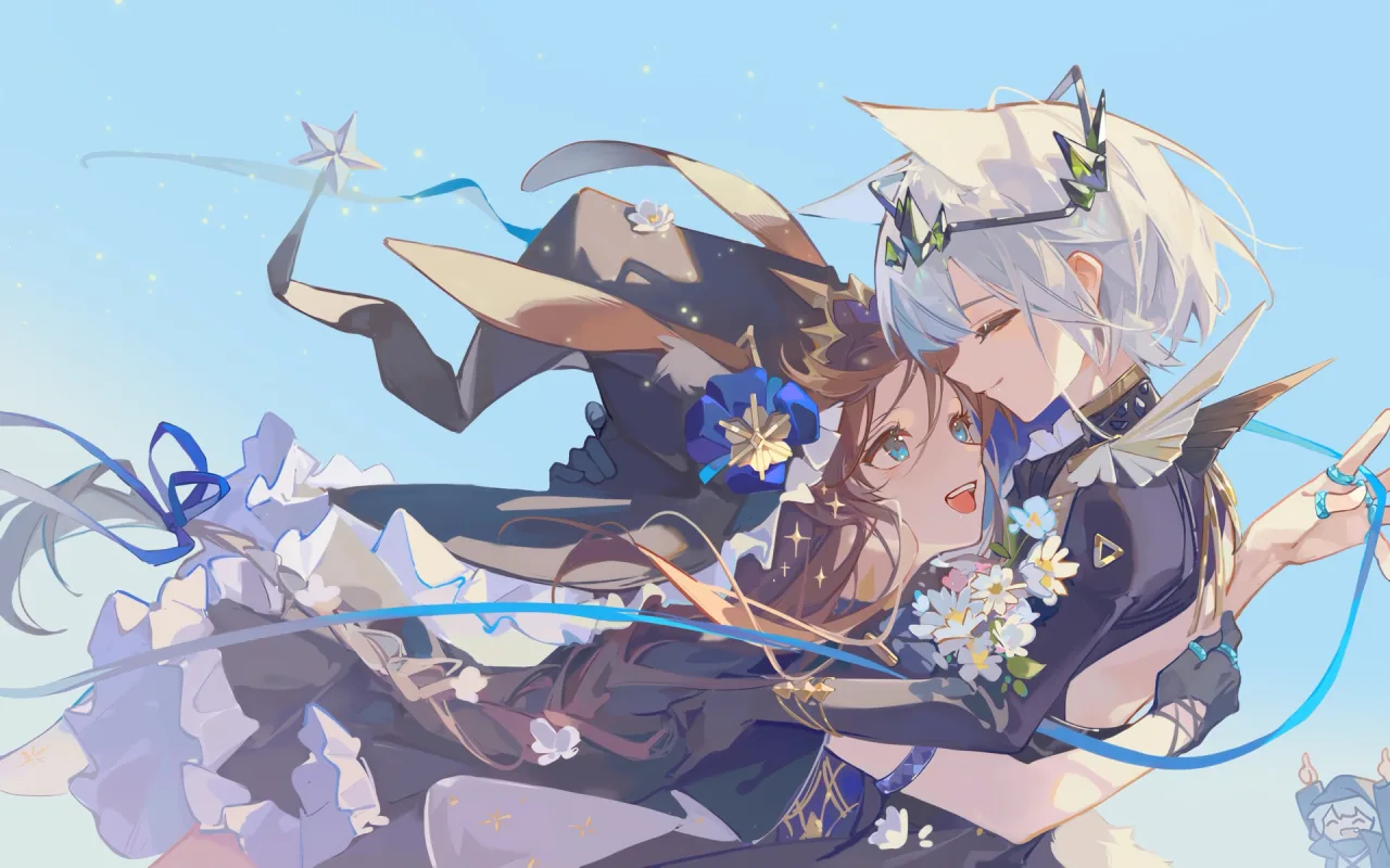 Arknights Hugging live wallpaper preview
