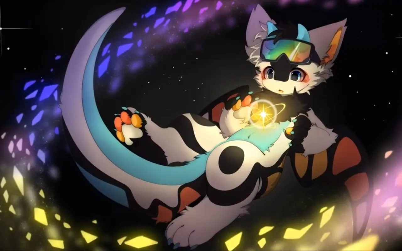 Space Anthro Furry live wallpaper preview