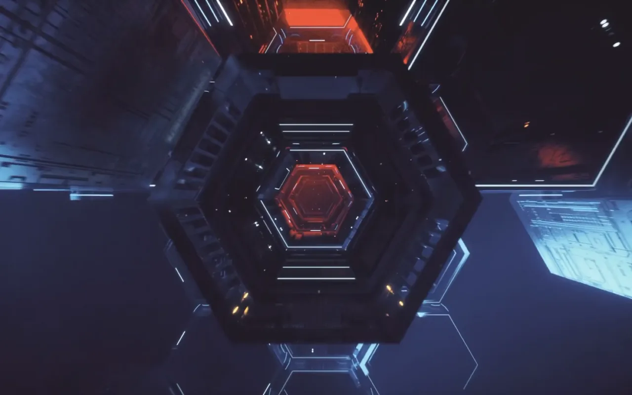 Hex Tunnel live wallpaper preview