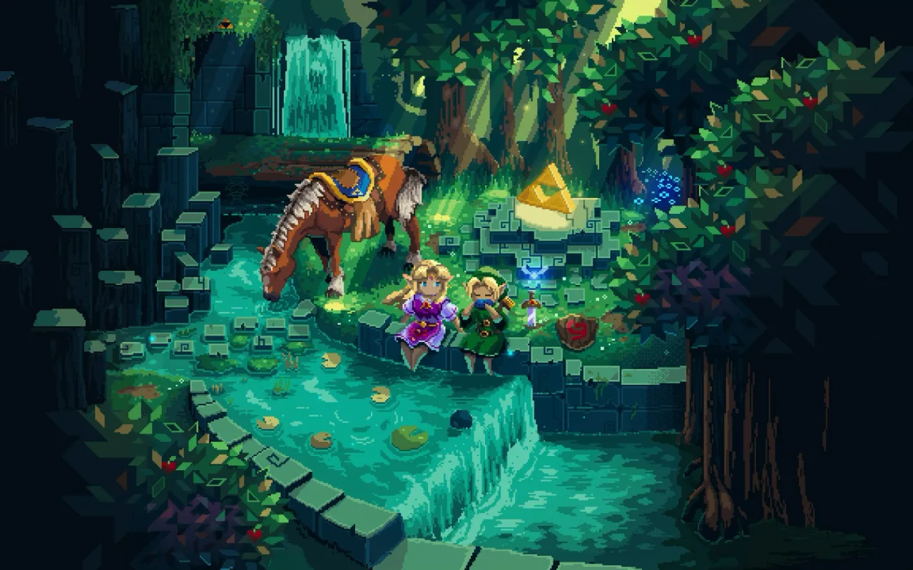 Link & Zelda live wallpaper preview