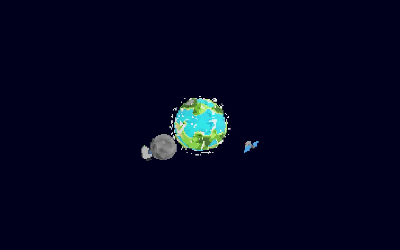 Pixel Orbit live wallpaper preview