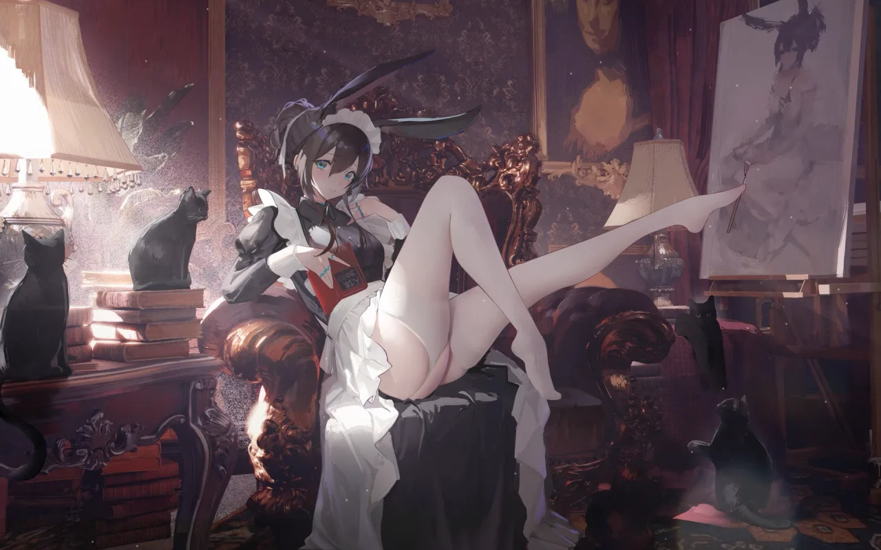Maid Amiya live wallpaper preview