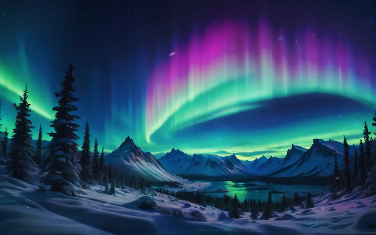Northern Lights Sky live wallpaper preview