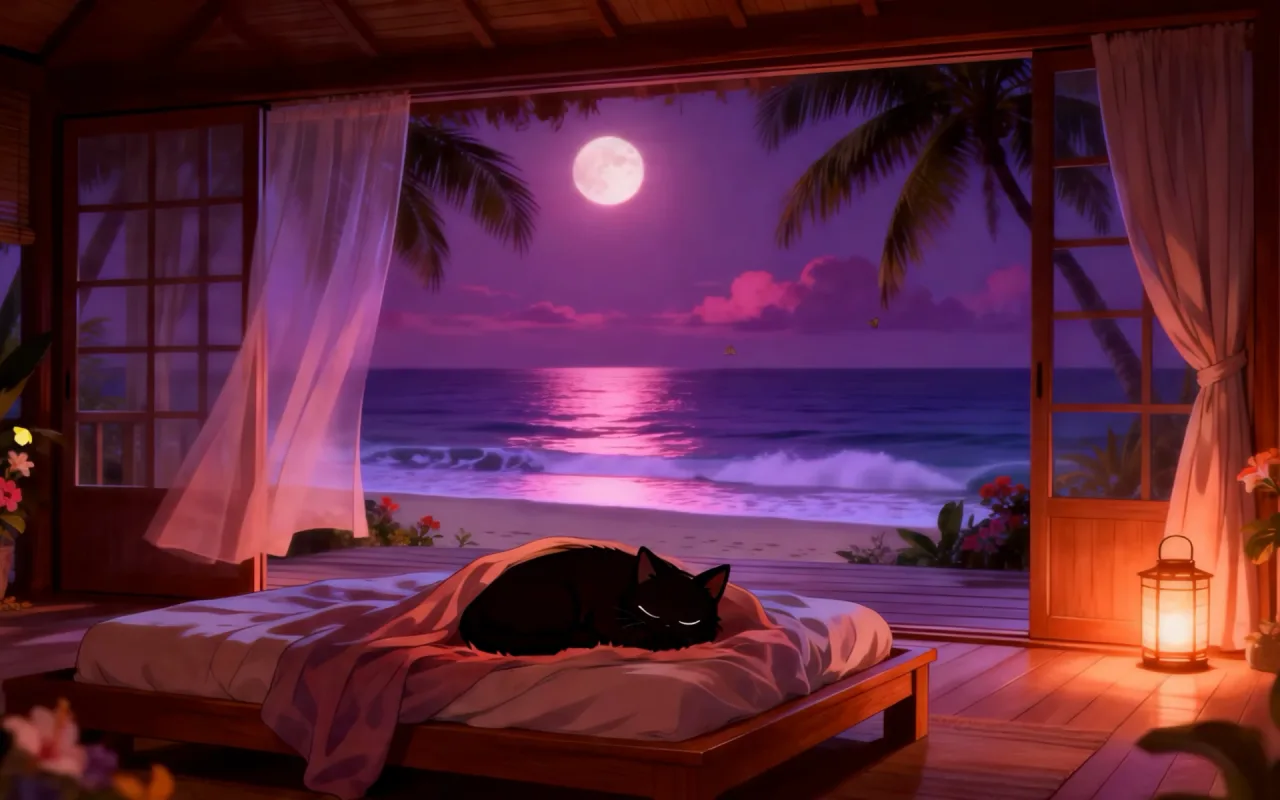 Kitty: Luxury Vacation At The Coast live wallpaper preview