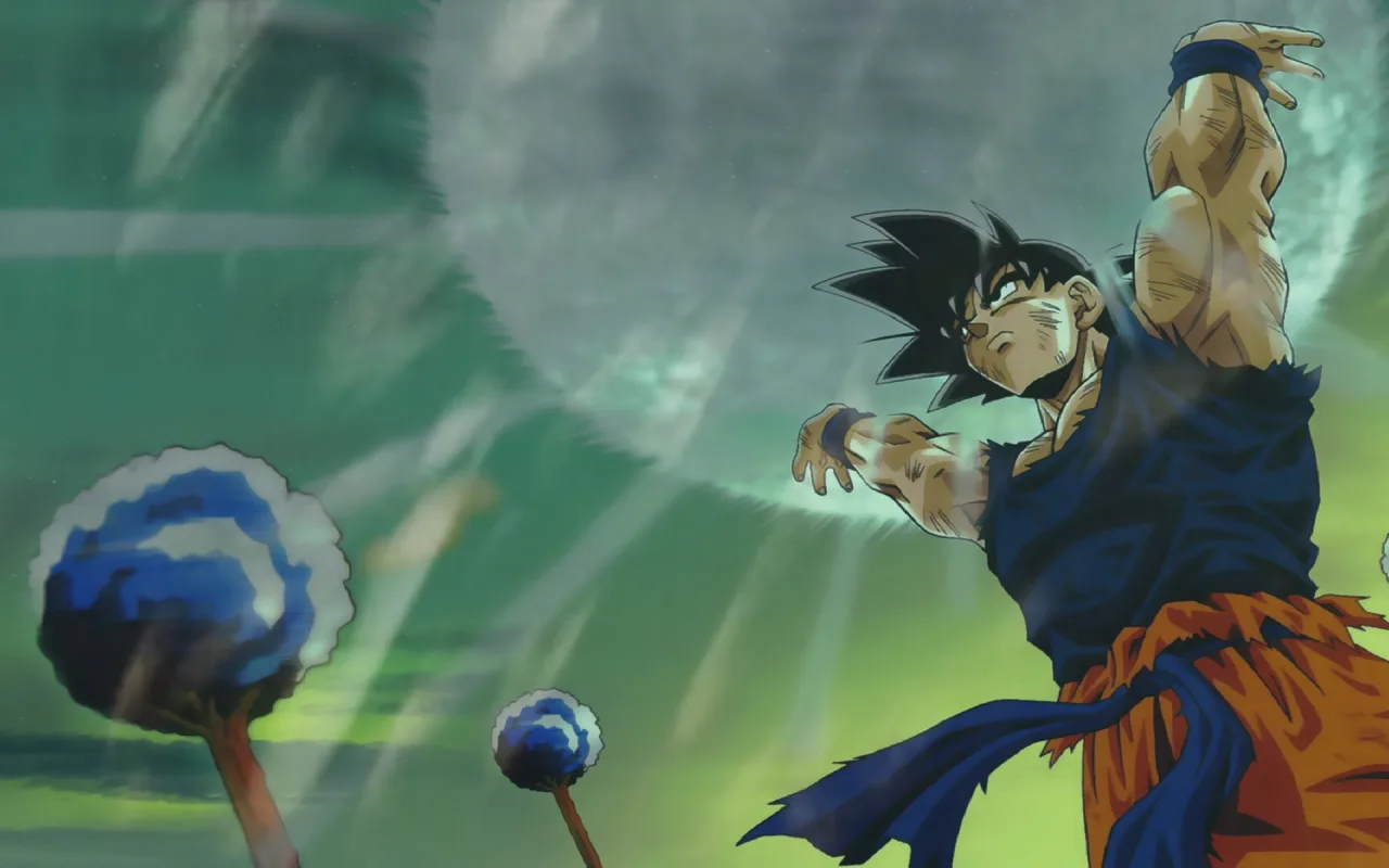 Goku Gathering Energy live wallpaper preview