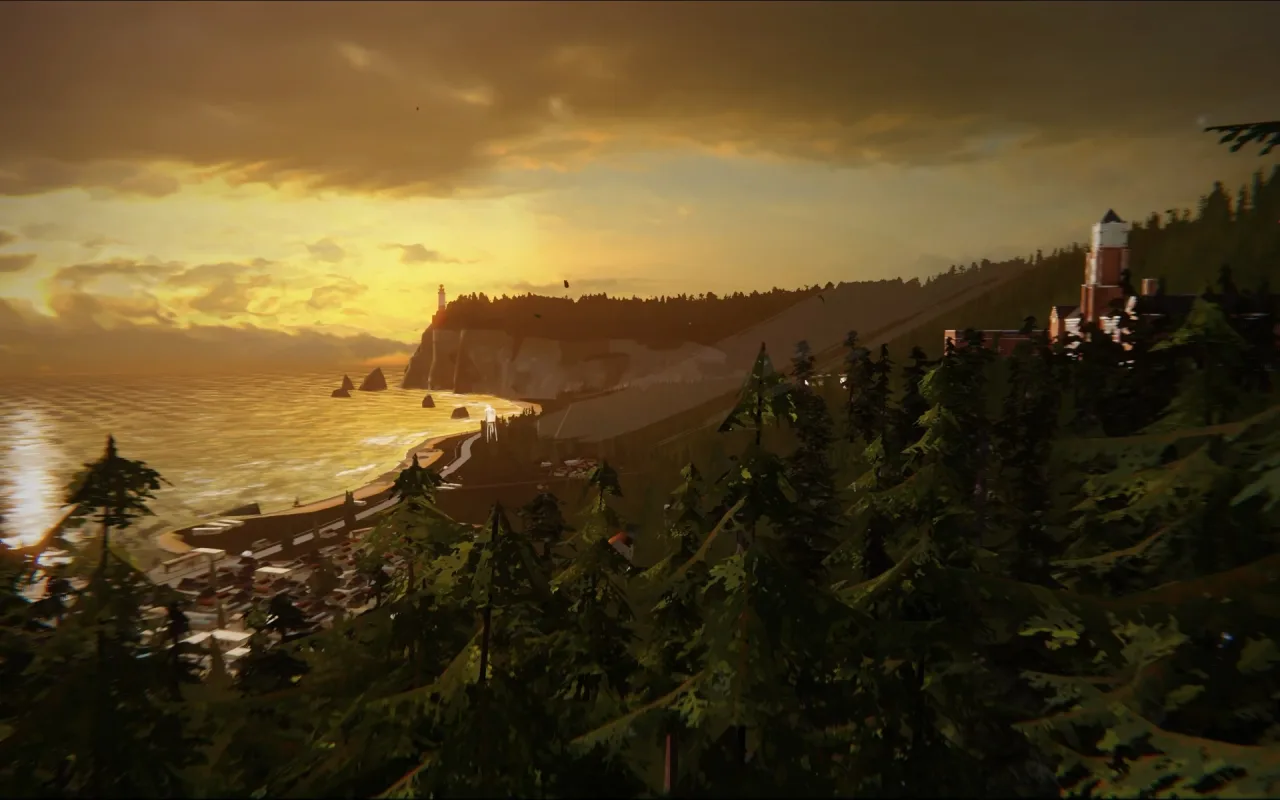Life is Strange Arcadia Bay Sunrise live wallpaper preview