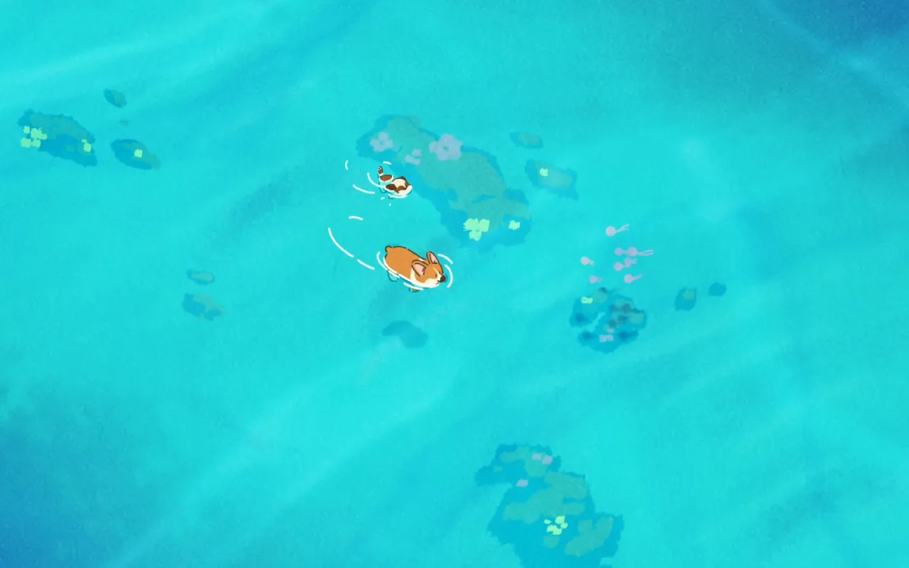 Corgi Swim live wallpaper preview