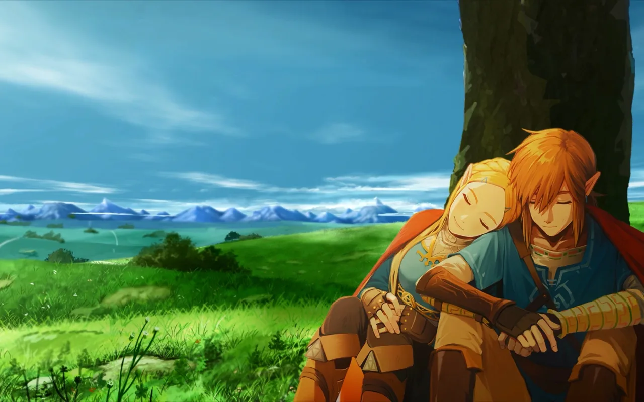 Link & Zelda Napping live wallpaper preview