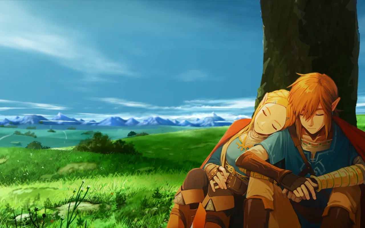 Link & Zelda Napping live wallpaper preview