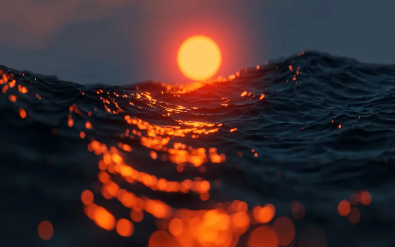 Sunset Ocean live wallpaper preview